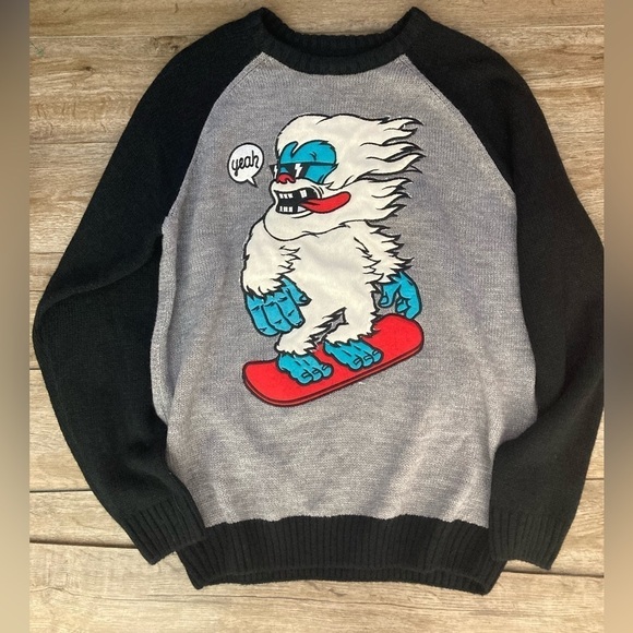 Cropp Design Lab Poland Bigfoot Sweater Men's Size Medium - Picture 6 of 12